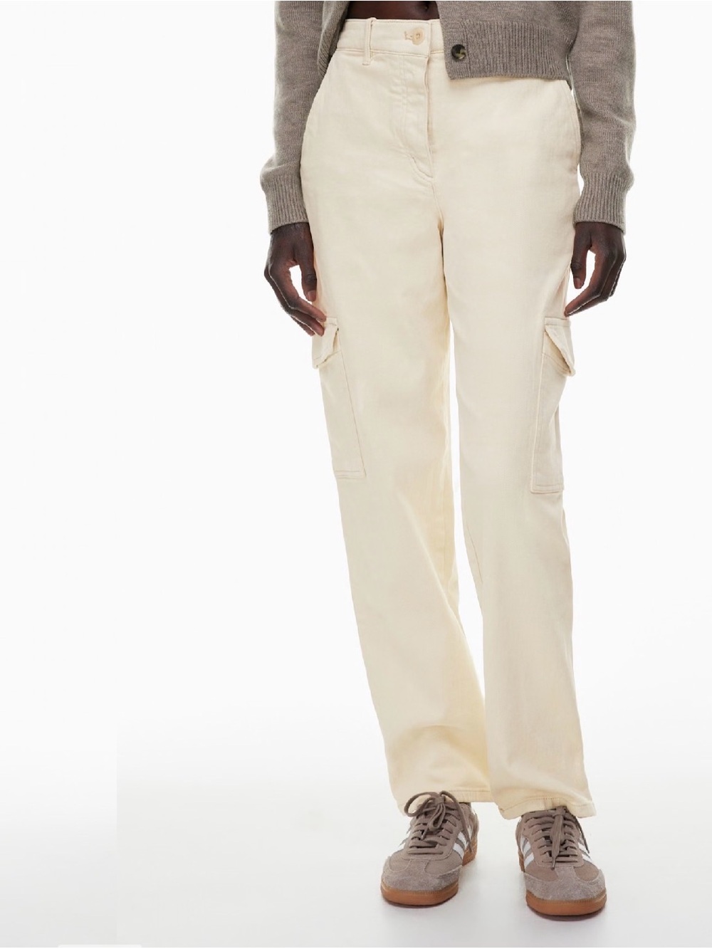 Wilfred Cream Straight-Leg Cargo Pants